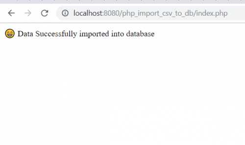 capture 0 1 - Import CSV file into a MySQL database - Free Source Code