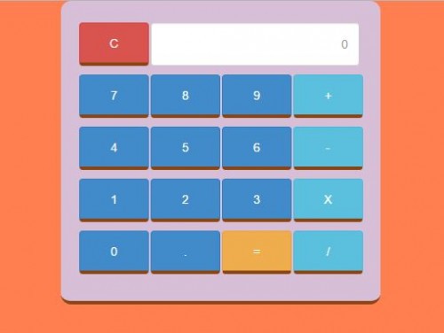 ccalc - Calculator Using JavaScript and Bootstrap - Free Source Code