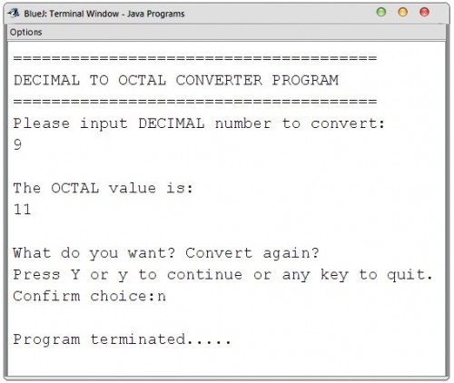 converter - Decimal to Octal Converter in Java (Console-Based) - Free Source Code