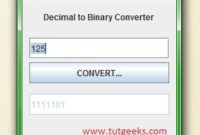 decimal binary converter 200x135 - GUI-Based Decimal to Binary Converter ver. 1.0 - Free Source Code