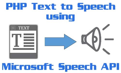image 2 - PHP Text to Speech using Microsoft Speech API - Free Source Code