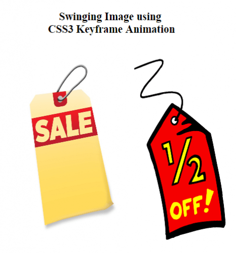 image 4 - Swinging Image using CSS3 Animation - Free Source Code