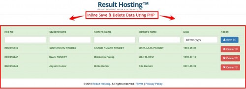 inline add delete data using php 0 - Inline Add & Delete Data Using PHP - Free Source Code