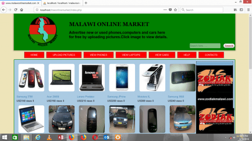 mw - Malawi Online Market - Free Source Code