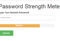 password strenght 200x135 - Password Strength Indicator Using Bootstrap - Free Source Code