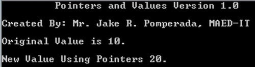 point 0 - Pointers and Values  - Free Source Code