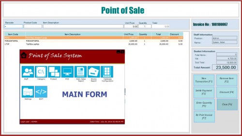 pos1 - Point of Sale and Inventory System C#.Net Version 2.0 - Free Source Code