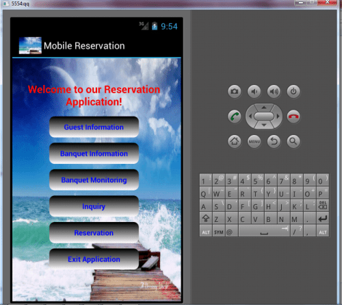 reservation - Android - Based Mobile Reservation Application - Free Source Code