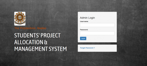 screen 2 - Student Project Allocation and Management System - Free Source Code