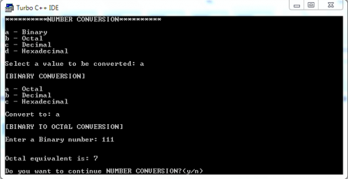screenshot 0 4 - Number Conversion Program - Free Source Code