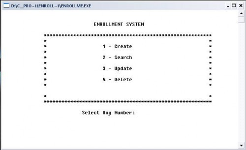 screenshot 0 - Enrollment System  - Free Source Code