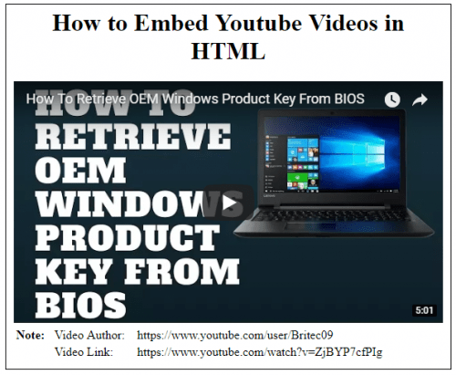 screenshot 2 3 - How to Embed Youtube Videos in HTML - Free Source Code