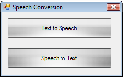 scrnshot 1 - Speech Conversion - Free Source Code