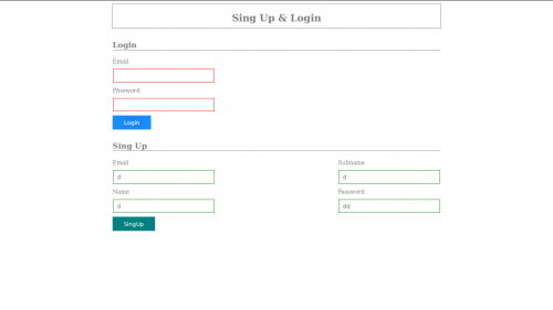 sing - Html Css design (Login and SingUp forms) with jQuery errors. - Free Source Code