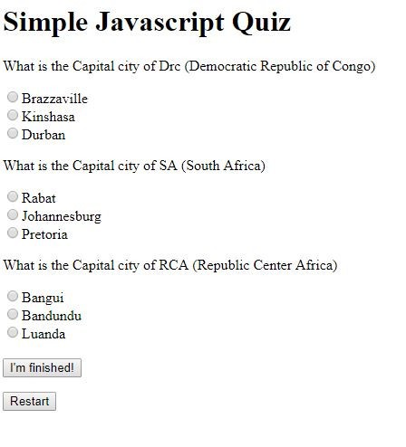 submit - Simple Quiz Using JavaScript - Free Source Code