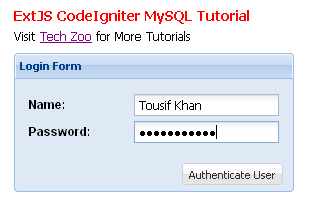 code ignitor - Learn ExtJS, CodeIgniter and MySQL integration now