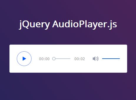 Clean Audio Player jQuery - Download Clean Touch-friendly Audio Player With jQuery - AudioPlayer.js
