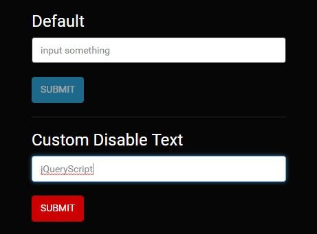 Disable Button If Input Is Empty jQuery snbutton - Download Disable Submit Button If Input Is Empty - jQuery snbutton