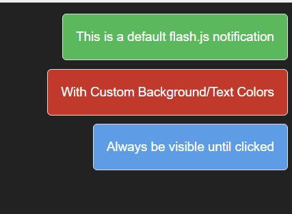 Flash Toast Notification - Download Minimal Flash Message & Toast Notification Plugin - jQuery flash.js