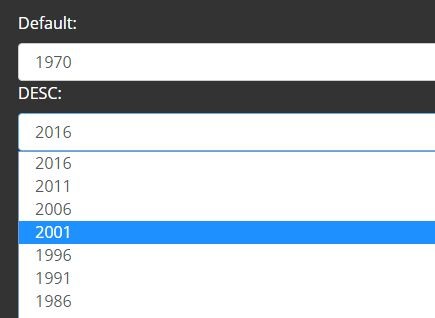 Minimal Dropdown Year Selector With jQuery year select - Download Minimal Dropdown Year Selector With jQuery - year-select