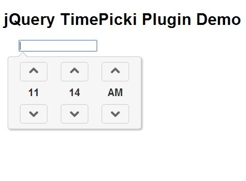 Minimal jQuery Time Picker Plugin with jQuery TimePicki - Download Minimal jQuery Time Picker Plugin with jQuery - TimePicki