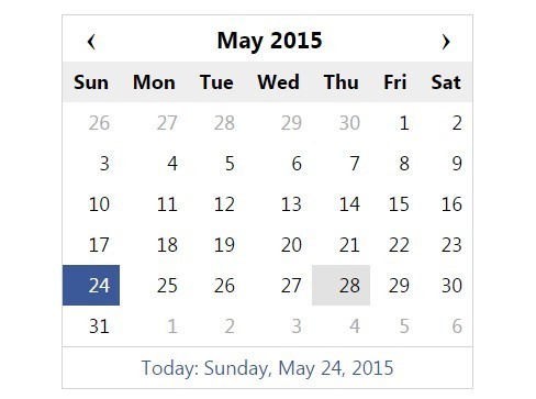 Simple jQuery Calendar Date Picker Plugin DCalendar - Download Simple jQuery Calendar and Date Picker Plugin - DCalendar