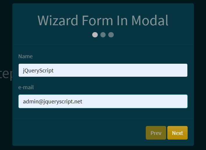 easy wizard control - Free Download Easy Wizard Control In jQuery - jq-wizard.js