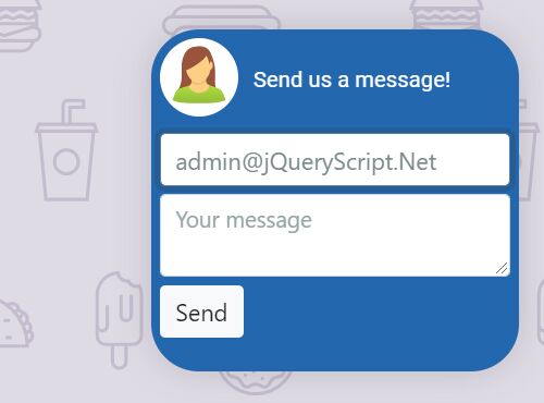 floating contact button messenger - Free Download Floating Contact Button (Form) In jQuery - fancyMessenger
