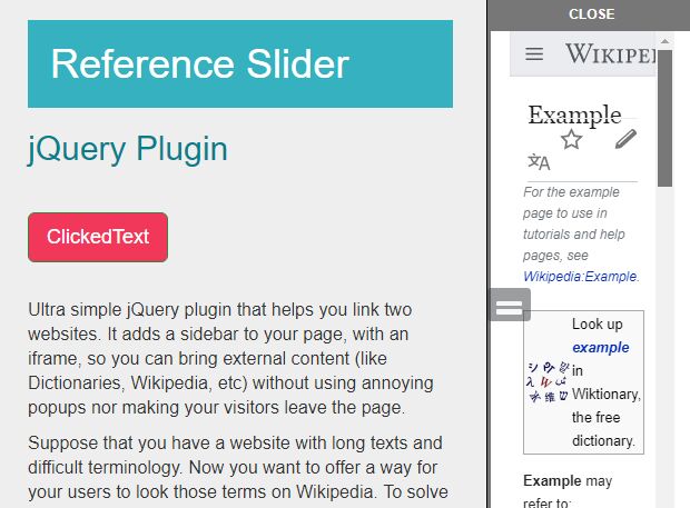 jQuery Sidebar Reference Plugin slidereference - Download Cross-browser jQuery Sidebar Reference Plugin - slidereference