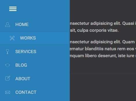 Android style Offcanvas Sidebar Navigation with jQuery CSS3 - Download Android-style Offcanvas Sidebar Navigation with jQuery and CSS3