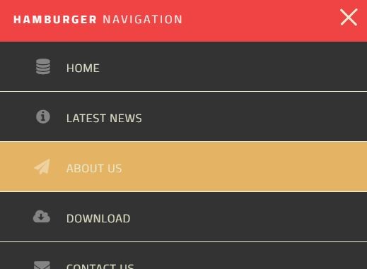 Basic Hamburger Navigation Menu jQuery CSS - Download Basic Hamburger Navigation Menu With jQuery And CSS/CSS3