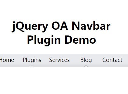 Create A Simple Nav Bar with jQuery CSS OA Navbar - Download Create A Simple Nav Bar with jQuery and CSS - OA Navbar