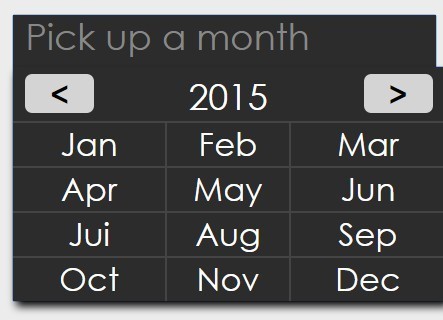 Minimal jQuery Month Picker Plugin Simple MonthPicker - Download Minimal jQuery Month Picker Plugin - Simple MonthPicker