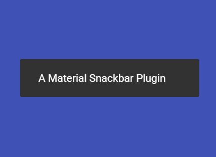 Minimalist Material Snackbar Plugin With jQuery mSnackbar - Download Minimalist Material Snackbar Plugin With jQuery - mSnackbar