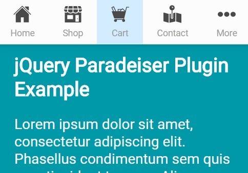 Mobile first Responsive Navigation Bar with jQuery CSS3 Paradeiser - Download Mobile-first Responsive Navigation Bar with jQuery and CSS3 - Paradeiser