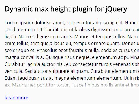 Multiline Text Truncation Plugin With jQuery Dynamic Max Height - Download Multiline Text Truncation Plugin With jQuery - Dynamic Max Height