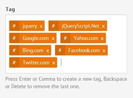 Stylish Customizable jQuery Tags Input Plugin taggingJS - Download Stylish & Customizable jQuery Tags Input Plugin - taggingJS
