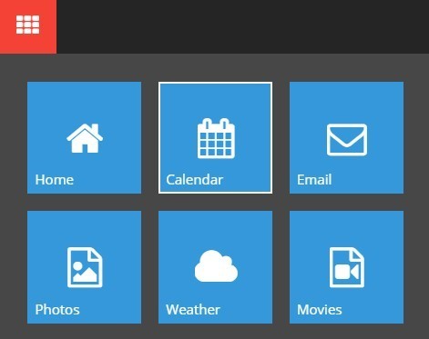 Windows 10 Style Animated Navigation Box with jQuery CSS3 - Download Windows 10 Style Animated Navigation Box with jQuery and CSS3