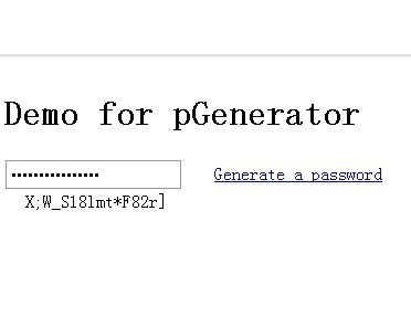 jQuery Password Generator Plugin pGenerator - Download jQuery Password Generator Plugin - pGenerator