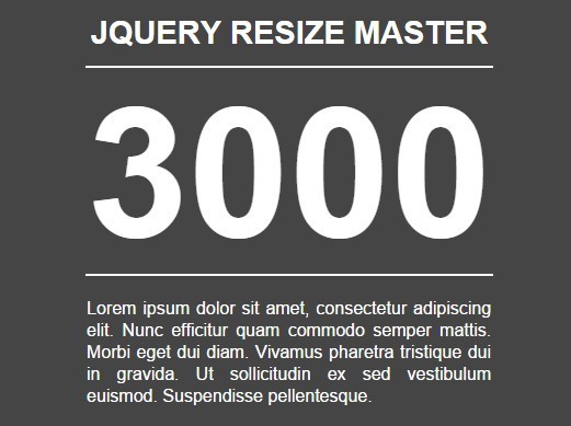 jQuery Plugin For Smart Text Resizing resizeMaster3000 - Download jQuery Plugin For Smart Text Resizing - resizeMaster3000