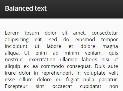 jQuery Plugin To Balance The Remaining Empty Space In Text BalanceText - Download jQuery Plugin To Balance The Remaining (Empty) Space In Text - BalanceText