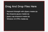 multi file Upload dropzone 200x135 - Free Download Drag And Drop Multi-file Upload Plugin - jQuery file-dropzone