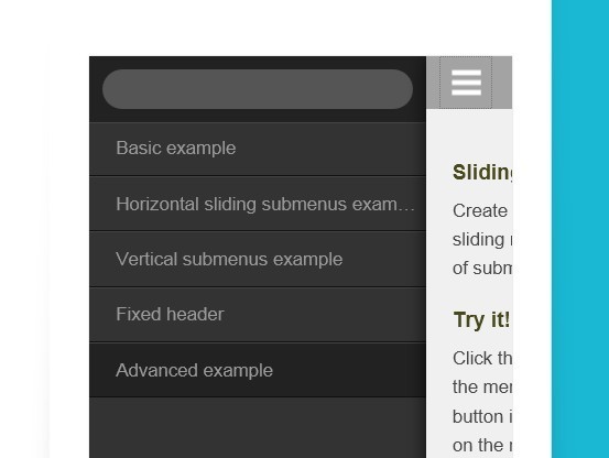 Slick App Like Sliding Menu Plugin With jQuery Mmenu - Free Download Slick and App-Like Sliding Menu Plugin With jQuery - Mmenu