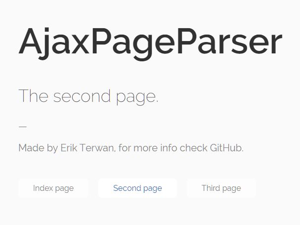ajax page parser - Free Download Asynchronous Page Loading Plugin In jQuery - AjaxPageParser