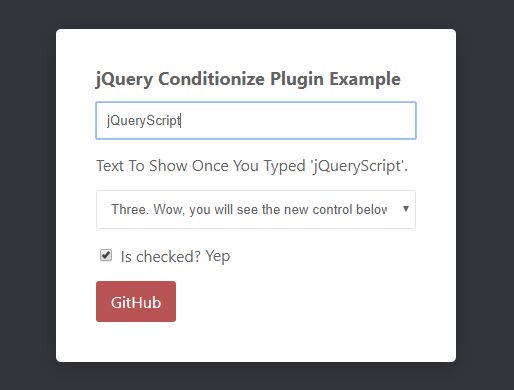 Conditionally Toggle Form Controls Conditionize - Free Download Conditionally Toggle Form Controls Based On Values - Conditionize
