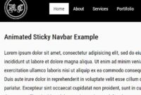animated sticky navbar 200x135 - Free Download Animated Sticky Navbar With jQuery And CSS3