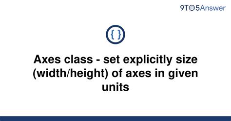 Height Of Axes In Given Units -