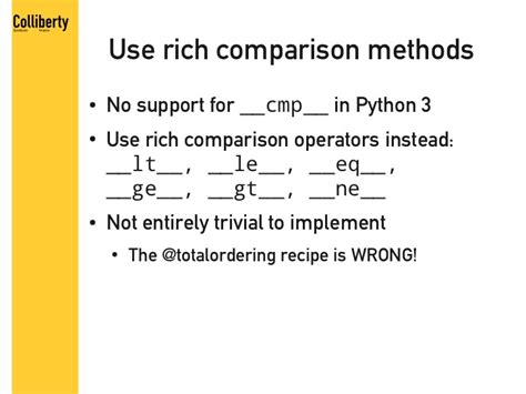 th 565 - Python: Why to Use __lt__ Instead of __cmp__