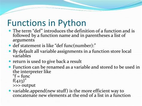 th 699 - Understanding Python Functions: A Beginner's Guide