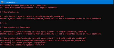 th 410 - How to Install Mysqlclient in Python 3.6 on Windows